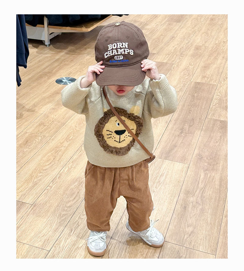 Baby Trui Leeuw – Kinder Trui met Leeuw (0–3 Jaar)