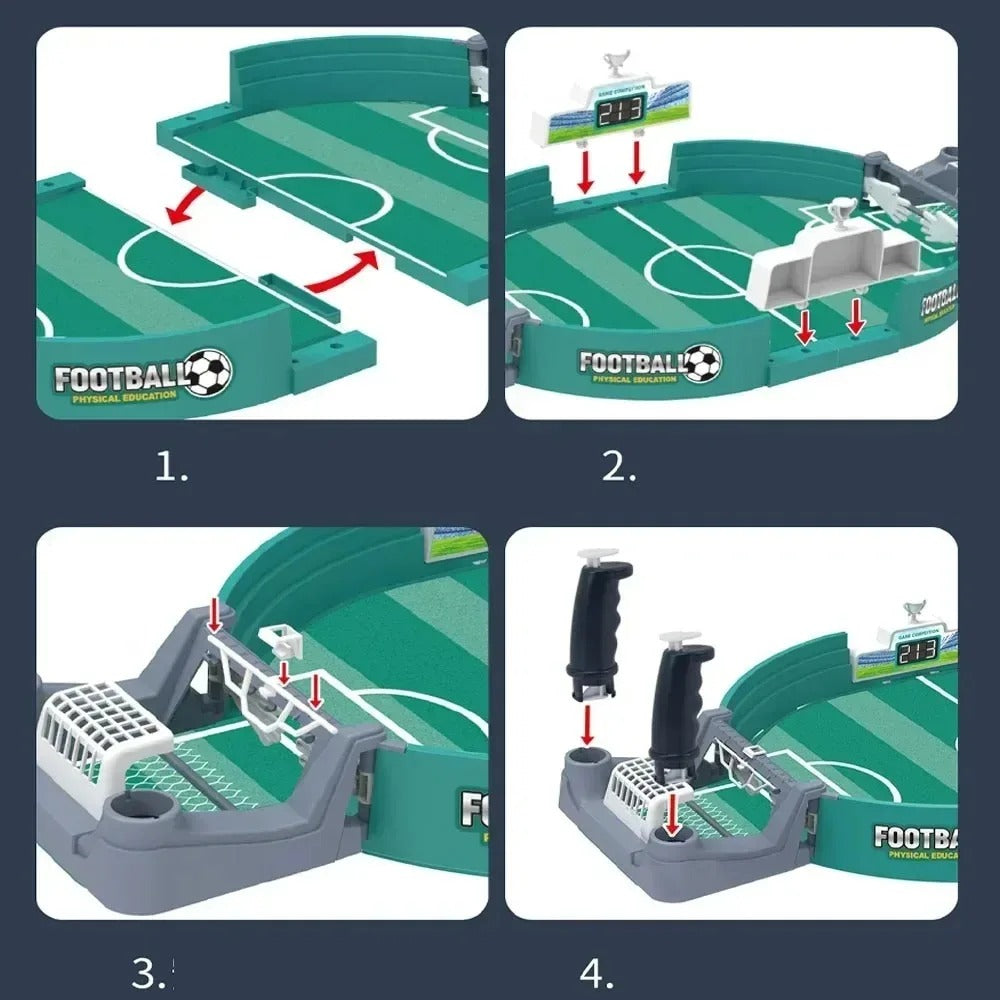 Mini Tafelvoetbal Spel – Voetbal Bordspel 2 Spelers