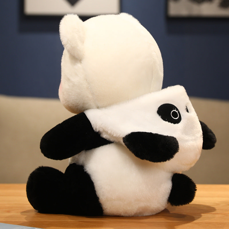 Pluche knuffelbeer 2-in-1 met afneembaar hoedje – zachte vulling, handwasbaar | teddybeer