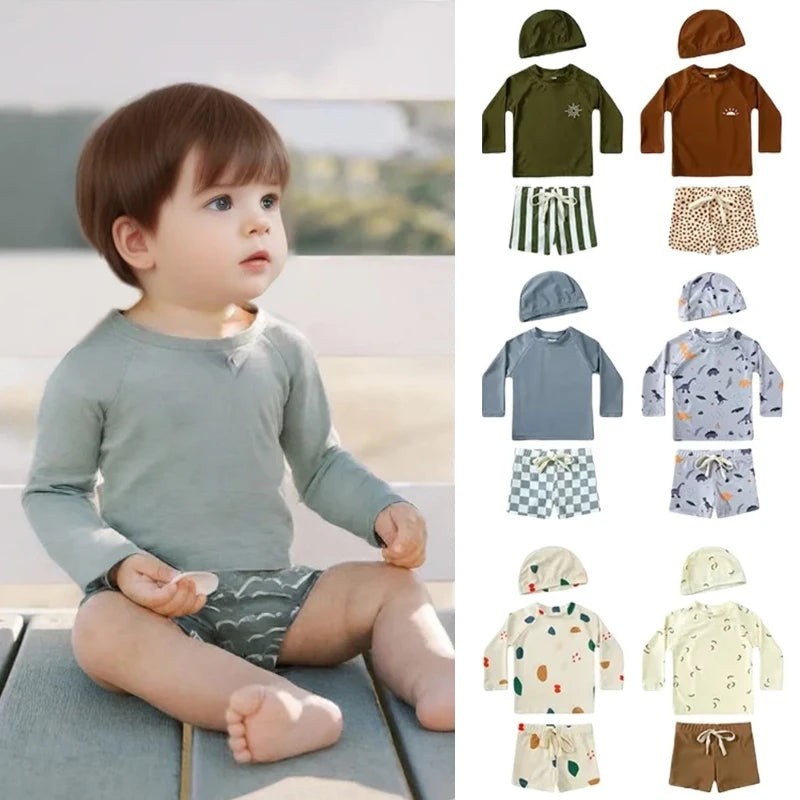 Baby Jongens UV Zwemset met Hoed – UPF 50+ | 9M-7 jaar