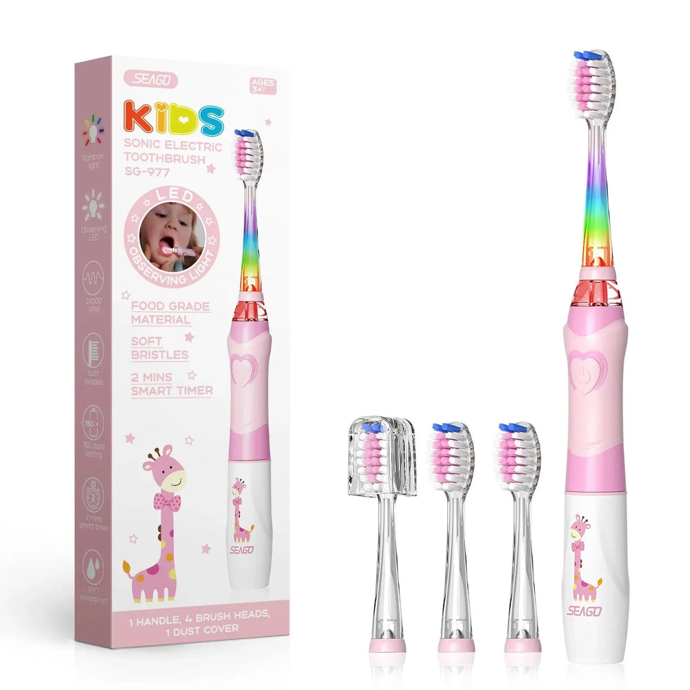 Elektrische Tandenborstel voor Kinderen – Zachte, Waterdichte en Oplaadbare Kids Toothbrush