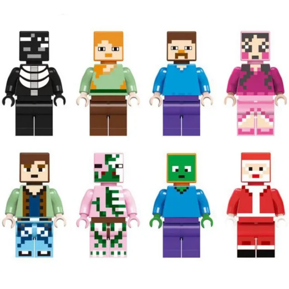 Kleurrijke Speelfiguren Set voor Kinderen – 8 Mini Poppenfiguren voor Rollenspel 3+