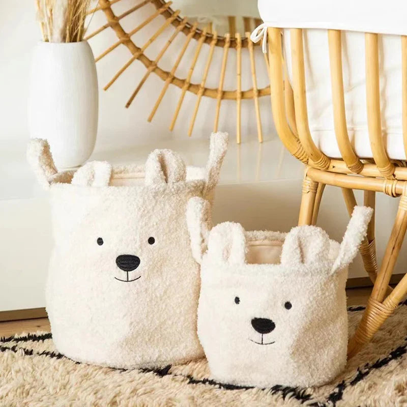 Zachte Teddy Opbergmand voor Peuters – Opvouwbaar, Wasbaar & Schattig Design