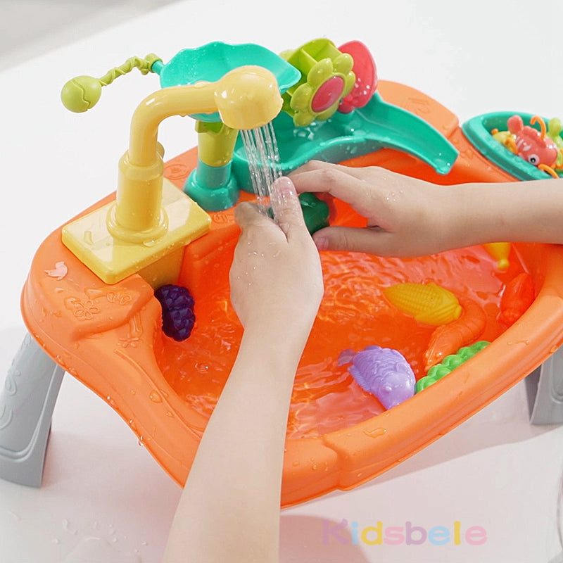 SplashSink 2-in-1 Speelgootsteen & Visspel met Stromend Water | Interactief Waterspeelgoed (2–6 Jaar)