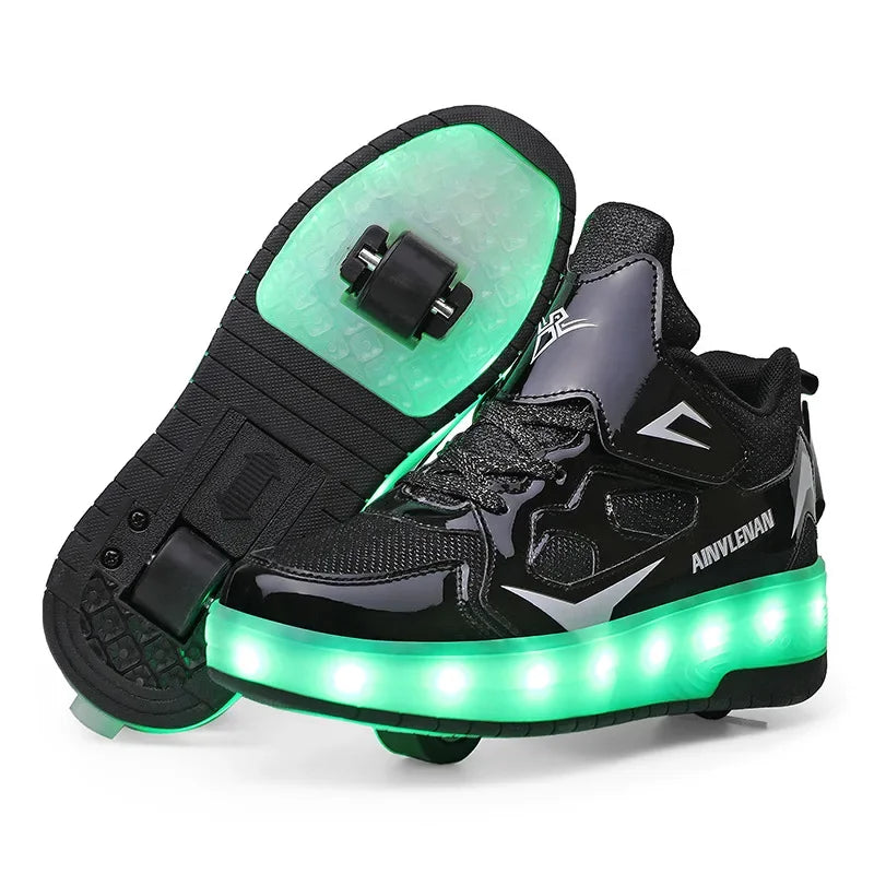 LED Rolschoenen Kind – Sneakers met Wieltjes voor Spelen & Rollen