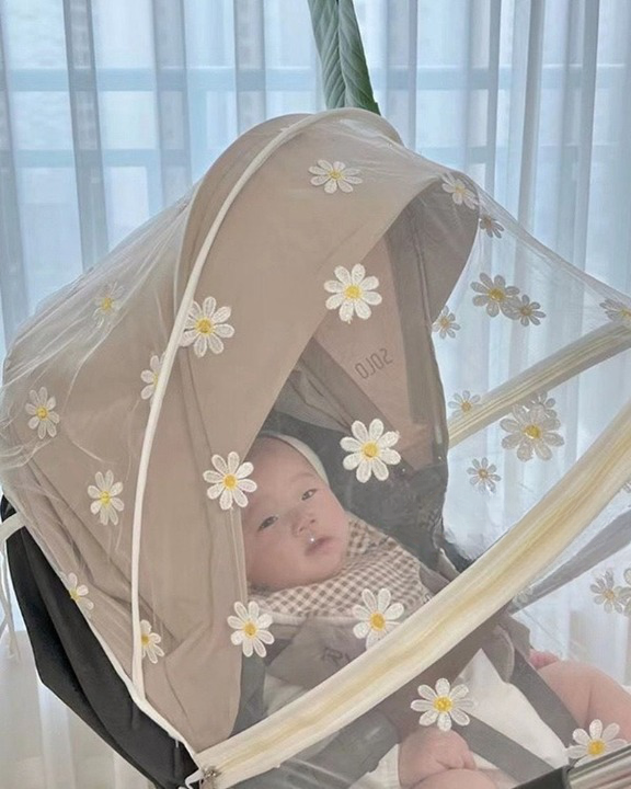 AeriShield Insectennet voor Kinderwagen – Ademend Universeel Muggennet met Ritssluiting