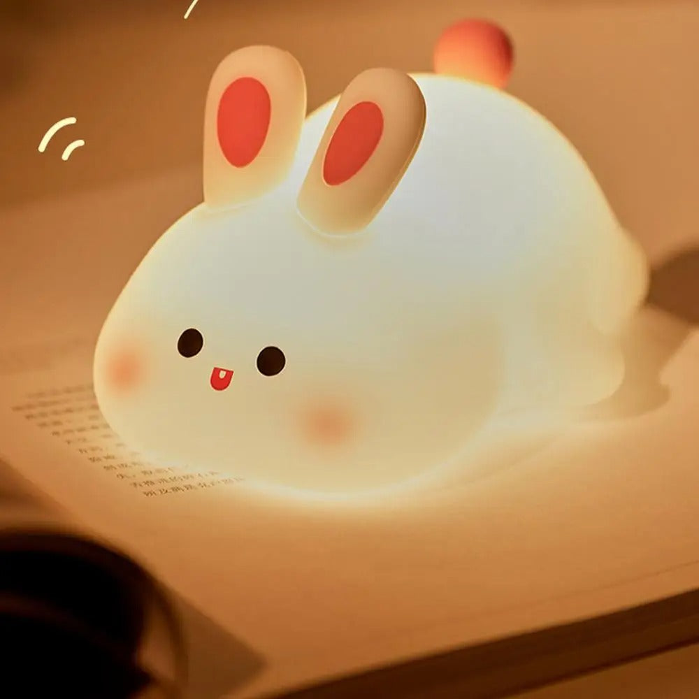 Konijnen Nachtlampje voor Kinderen – Zachte Verlichting & Knuffelbaar Design | Perfect voor Bedtijd