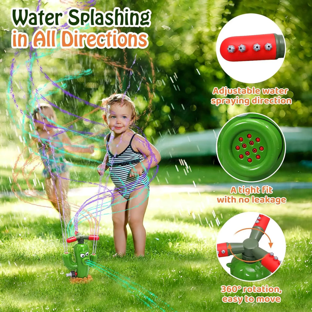 360° Cactus Watersproeier Kinderen – Roterend Tuin Waterspeelgoed