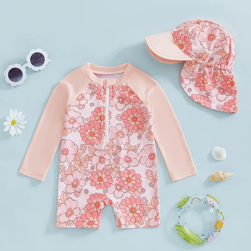 Baby UV Zwempak met Hoed – UV Zwemkleding Kind