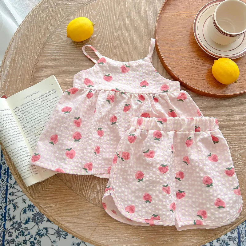 Zomers Baby Setje – Luchtige Tanktop & Korte Broek | Comfortabel & Ademend | Maat 1-24 maanden