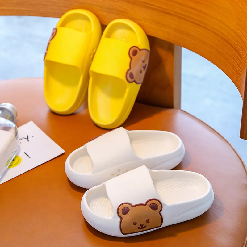 Bear Slides Kinderslippers – Zacht, Antislip & Schattig Beerdesign voor Binnen