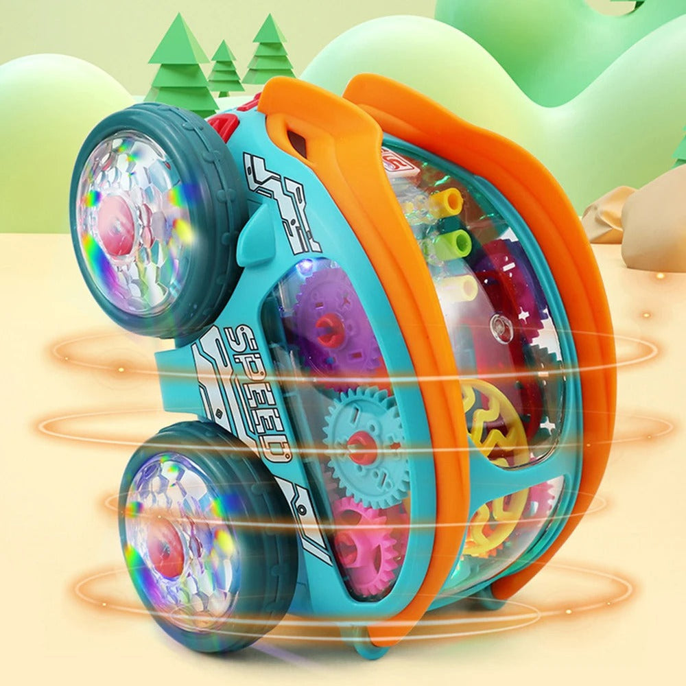 LED Stunt Auto voor Kinderen – Draait, Springt en Beweegt met Kleurrijke Lichtshow