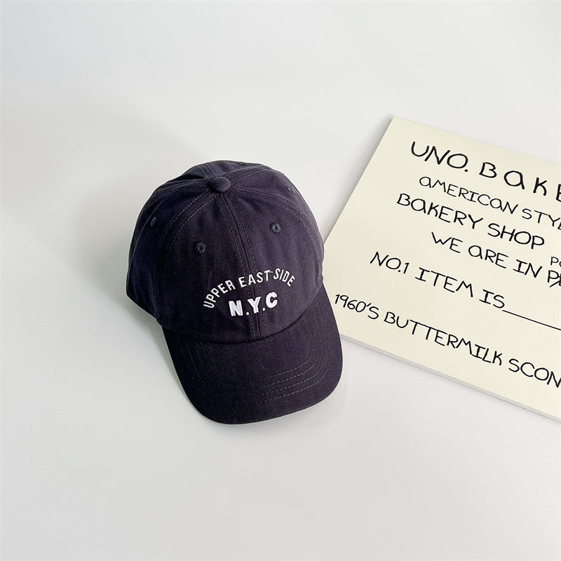 Baseball Cap – NYC Unisex, Green/Red/Black/Blue/Orange/White/Brown, Cotton, Sizes 1-7 Years - More For Mini