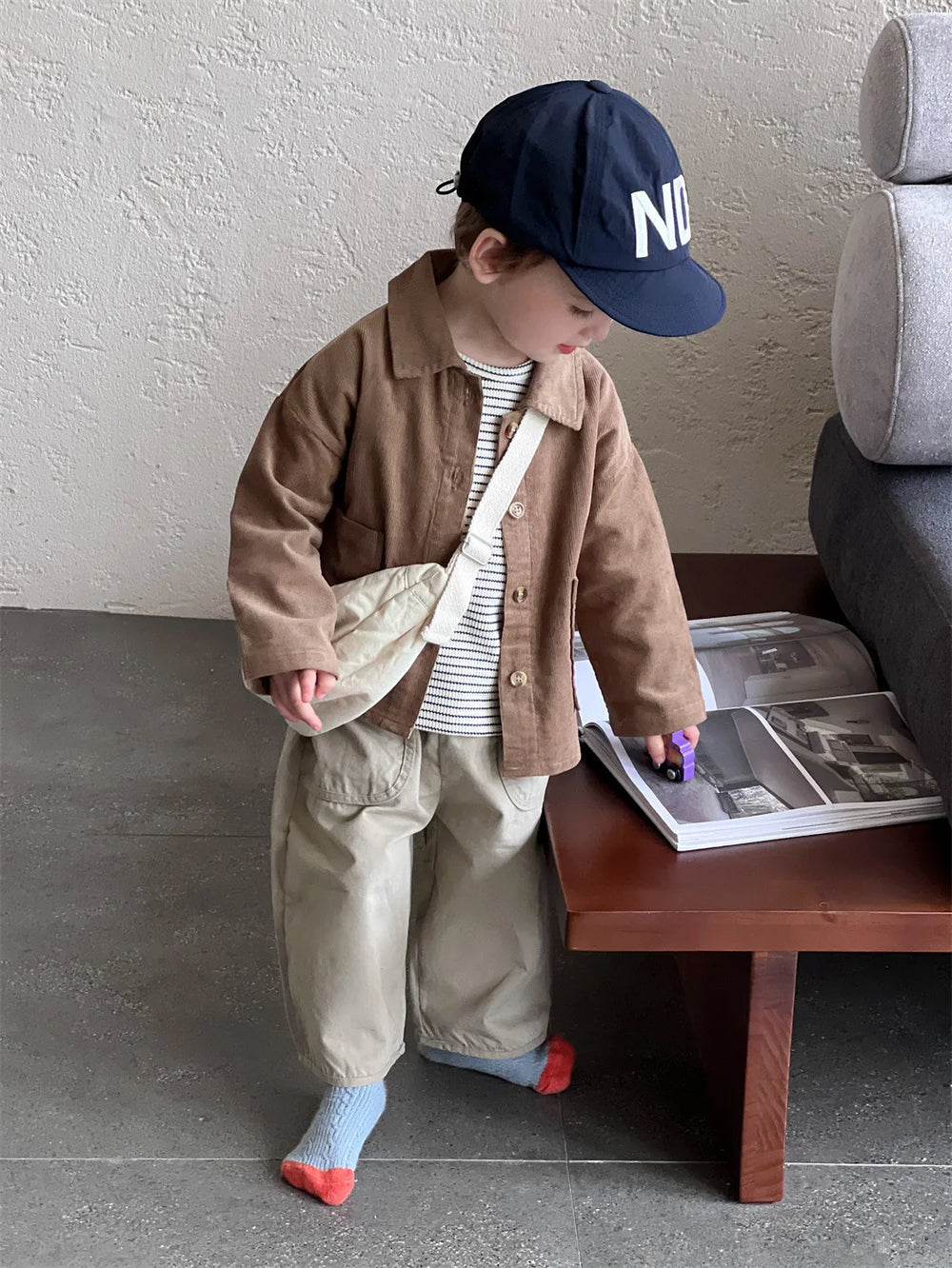 OLWIN Corduroy Babyjas – Ribfluwelen Unisex Jas van Katoen (0–3 Jaar)