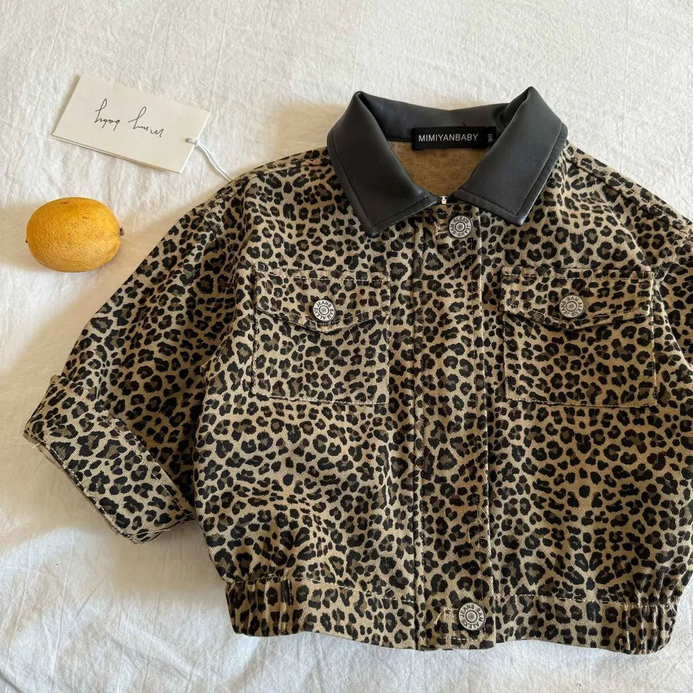 NAROO Leopard Kinderjas – Luipaardprint Jasje Unisex Katoen (0–8 Jaar)