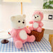 Pluche knuffelbeer 2-in-1 met afneembaar hoedje – zachte vulling, handwasbaar | teddybeer