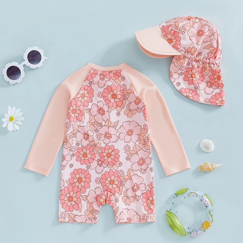Baby UV Zwempak met Hoed – UV Zwemkleding Kind