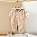 Jumpsuit/Overall van Fleece - Baby, Roze/Bruin, Katoen, Maat 0-2 Jaar-More For Mini