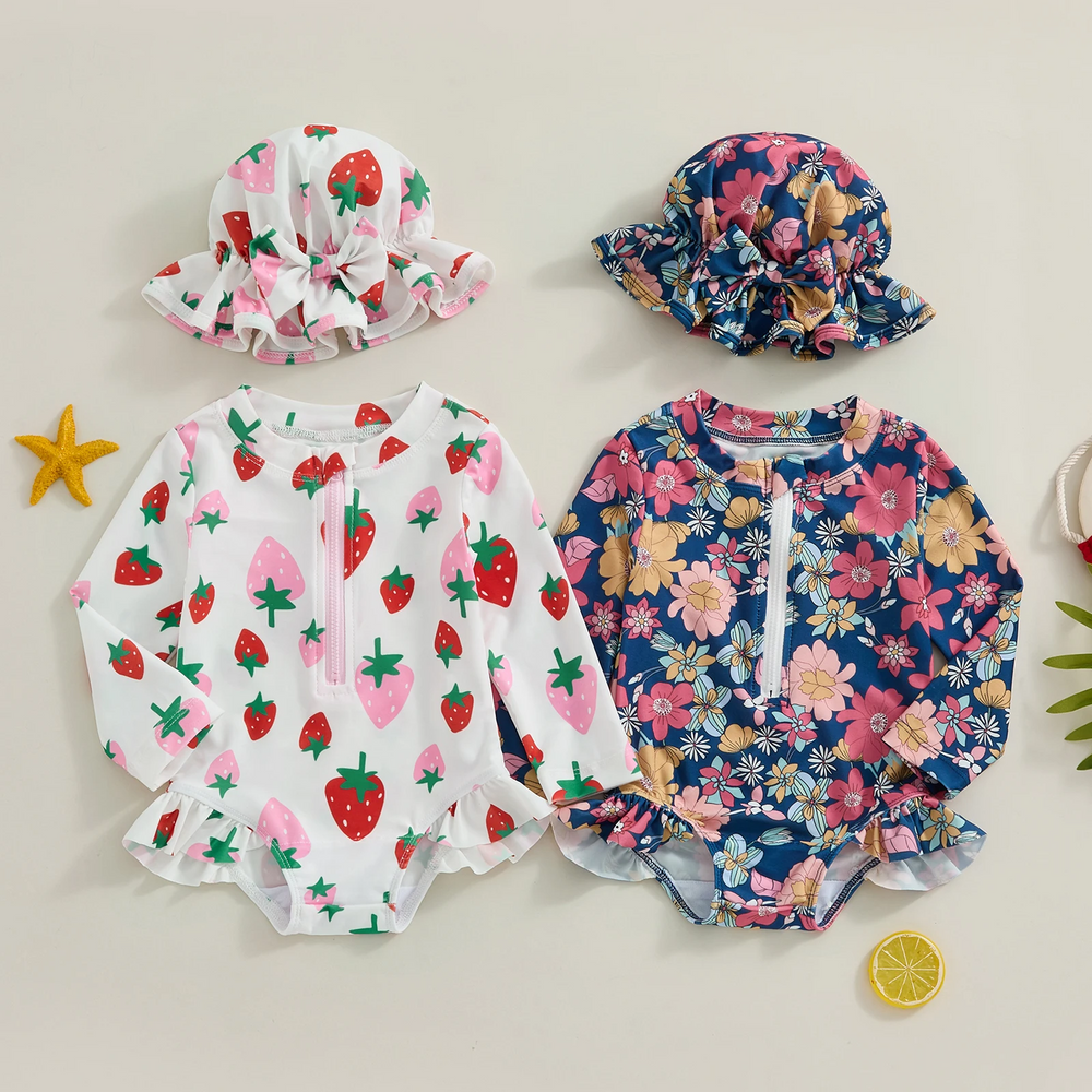 Badpak met UV-bescherming – Katoen/Polyester, Maat 0-3 jaar – Mino & Mizu