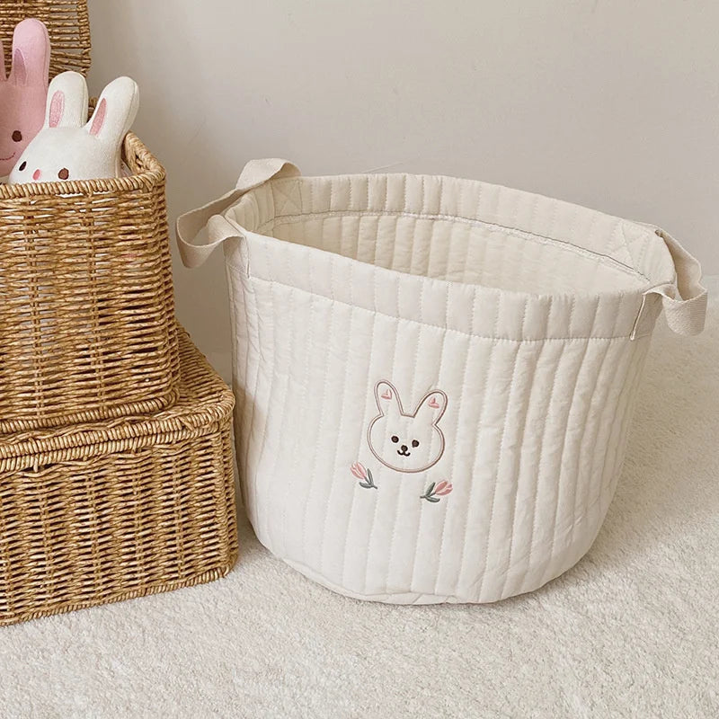 Opbergmand Babykamer – Zachte Katoenen Mand voor Luiers, Kleding & Speelgoed | SoftNest