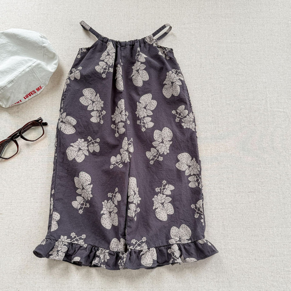 Lunea Kids Flora Ruffle Jumpsuit Meisje – Zomer Jumpsuit Katoen – Bloemenprint – Ruches – 0-6 Jaar – Luchtige Kinderkleding