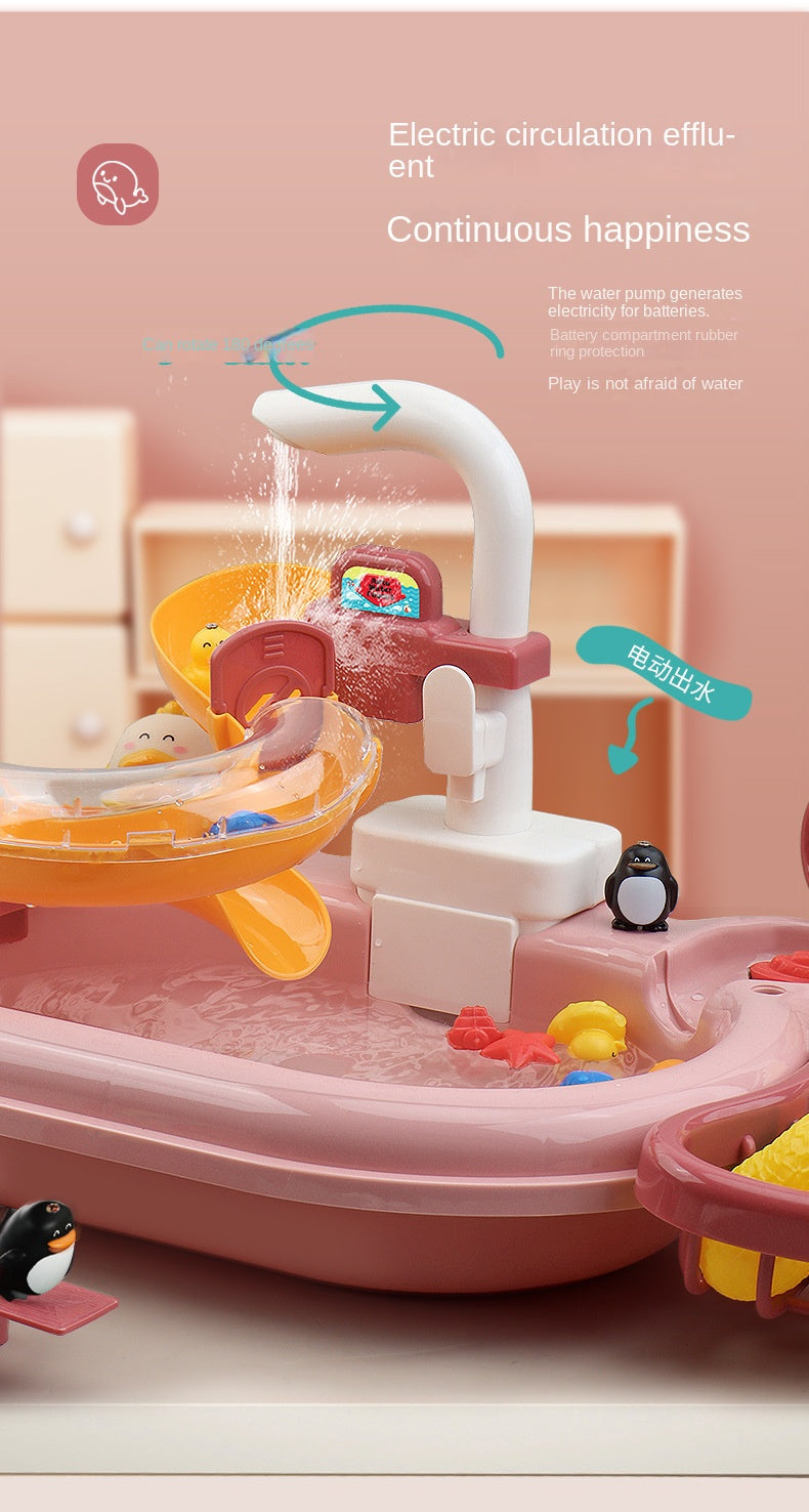 Watertafel Speelgoed Kind – Waterbaan & Visspel met Pomp 2-6 Jaar
