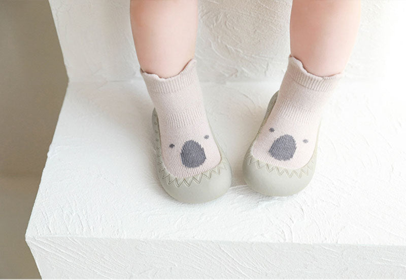 Babyslofjes Eerste Stapjes met Antislip – Zachte Baby Schoentjes 0-3 Jaar