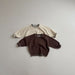 Gebreide Trui Retro - Toem Meisjes, Bruin/Beige/Wit, Katoen, Maat 0-7 Jaar-More For Mini