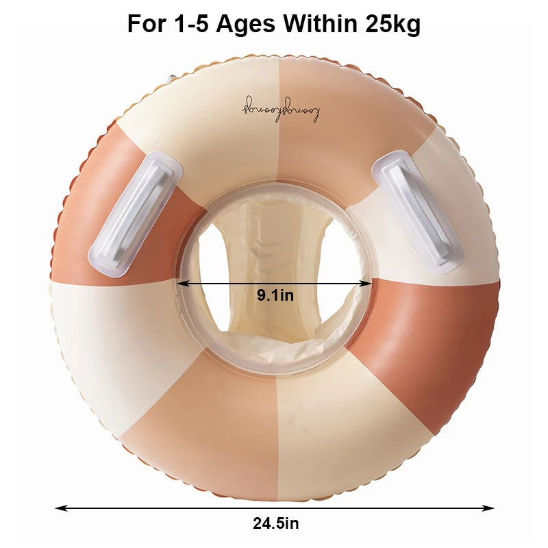 Baby Zwemring met Zonnedak – Opblaasbare Float | Tot 25kg