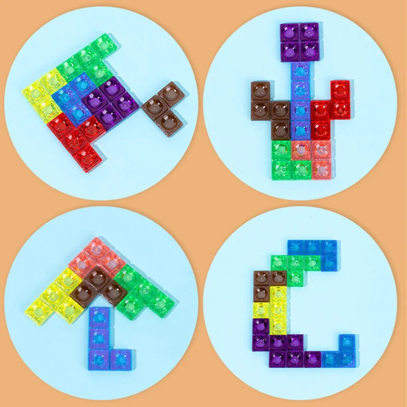 Houten 3D Puzzel voor Kinderen – Educatief Bouwspel voor Creativiteit & Ruimtelijk Inzicht (4-10 jaar)