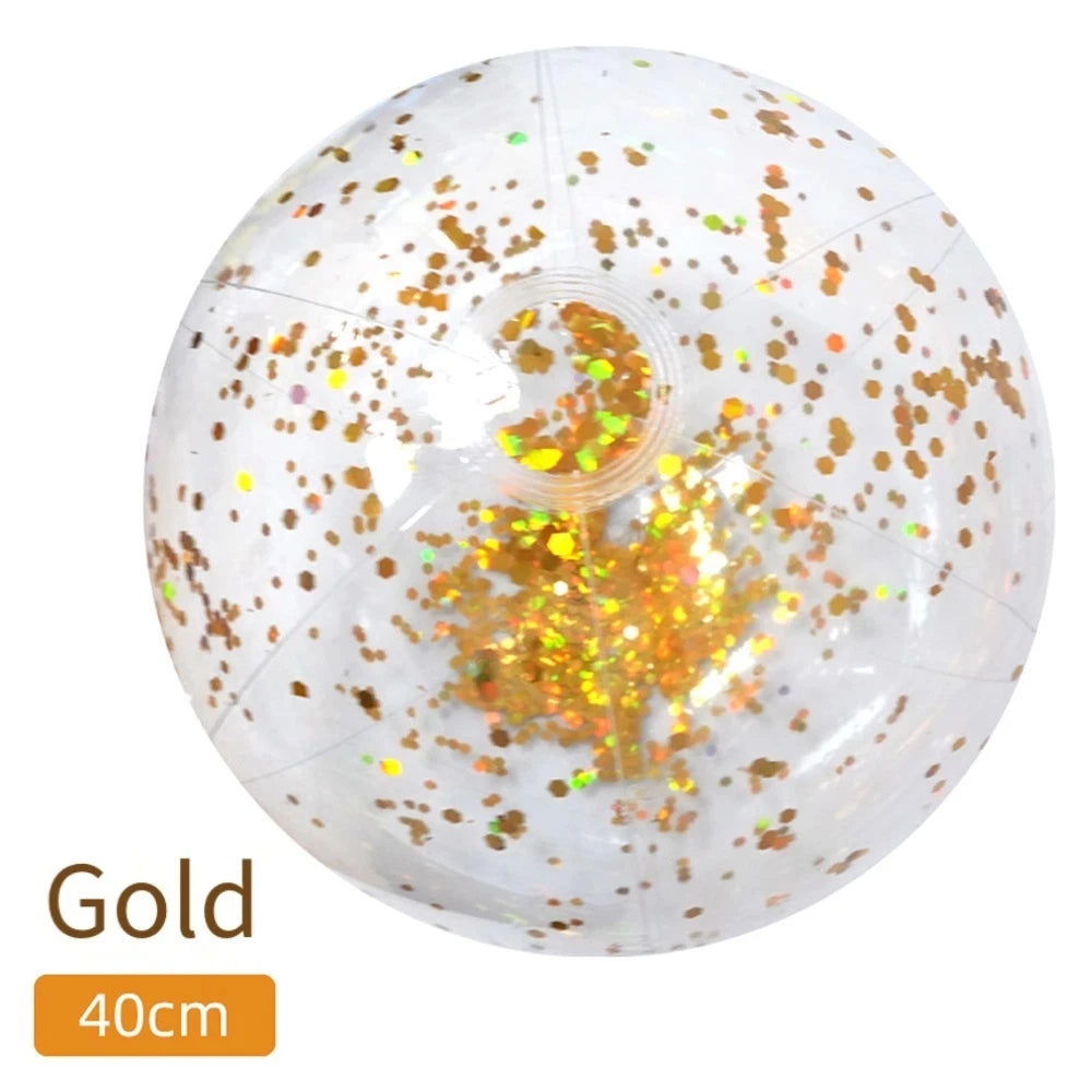 Glitter Strandbal 40CM – Opblaasbare Beach Ball