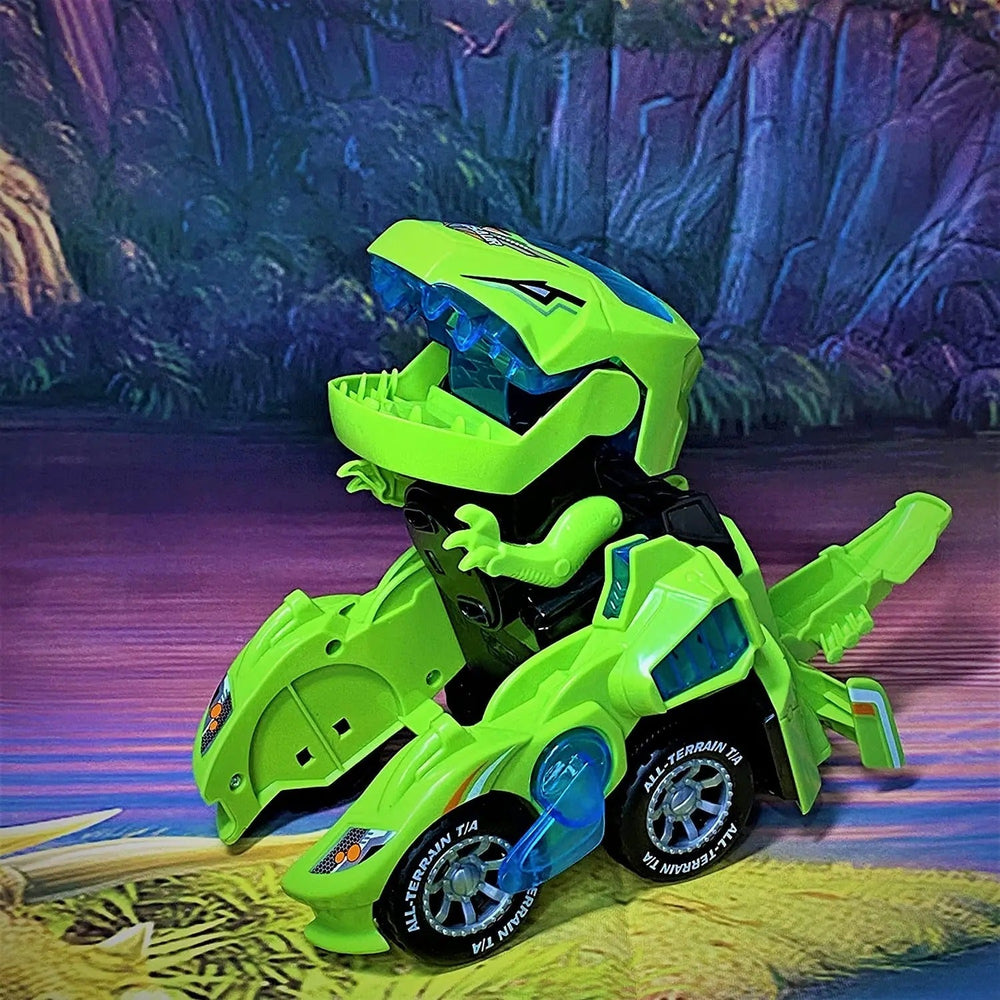 Transformeerbare Dinosaurus Auto met LED – Afstandsbediening Speelgoed voor Kinderen