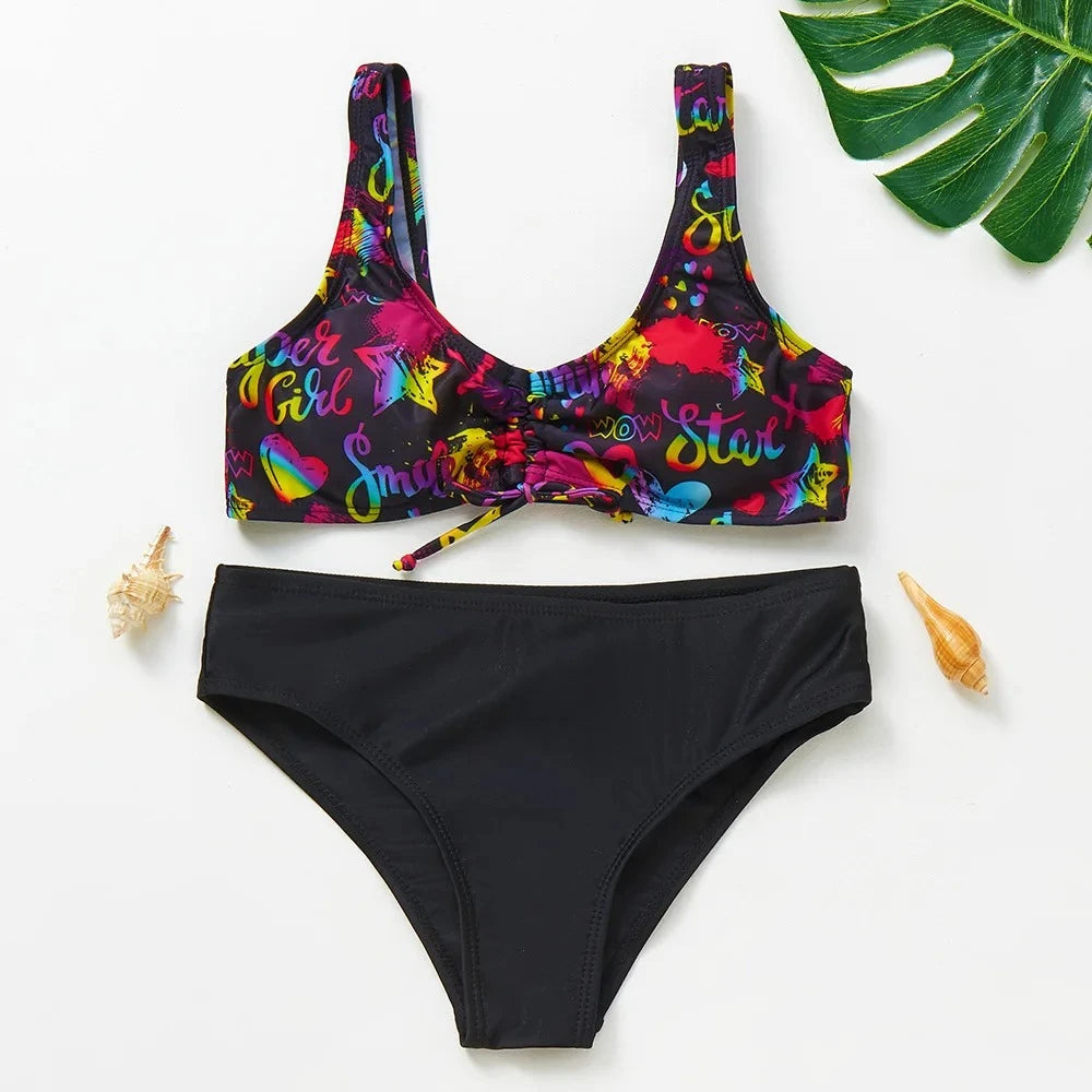 Meisjes Tankini Badpak Zeemeermin Print – Zomer Strandkleding | 3-12 jaar