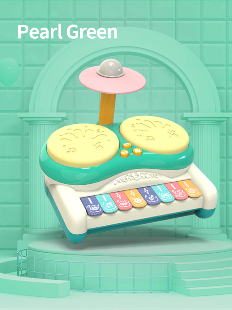 Kindertrommelset met Licht & Geluid – Educatief Muziekspeelgoed voor Baby Peuter Kleuter 1-5 Jaar