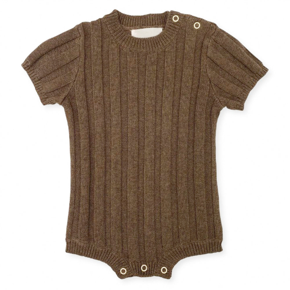 CozyNest Gebreide Baby Romper 0–2 Jaar | Zachte Katoenmix & Ribmotief | Comfortabele Babykleding