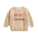 Kersttrui – Mijn Eerste Kerst Unisex, Groen/Rood/Khaki/Wit, Katoen, Maat 0-2 Jaar-More For Mini