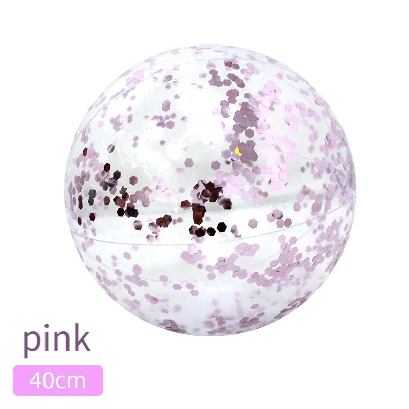 Glitter Strandbal 40CM – Opblaasbare Beach Ball