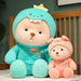 Pluche knuffelbeer 2-in-1 met afneembaar hoedje – zachte vulling, handwasbaar | teddybeer