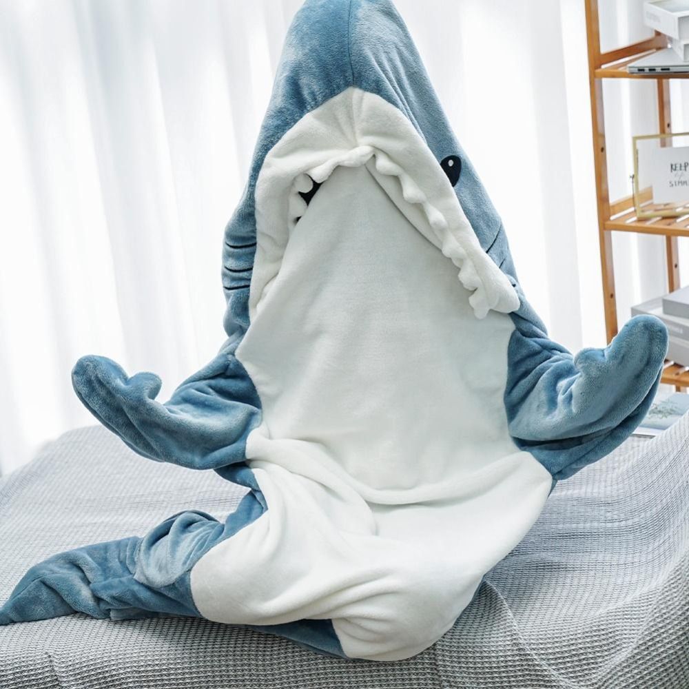 CozyFin Haai Onesie – Superzachte Pyjama voor Kinderen & Volwassenen | Comfortabel & Speels