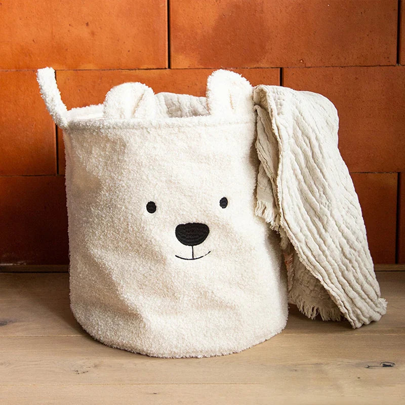 Zachte Teddy Opbergmand voor Peuters – Opvouwbaar, Wasbaar & Schattig Design