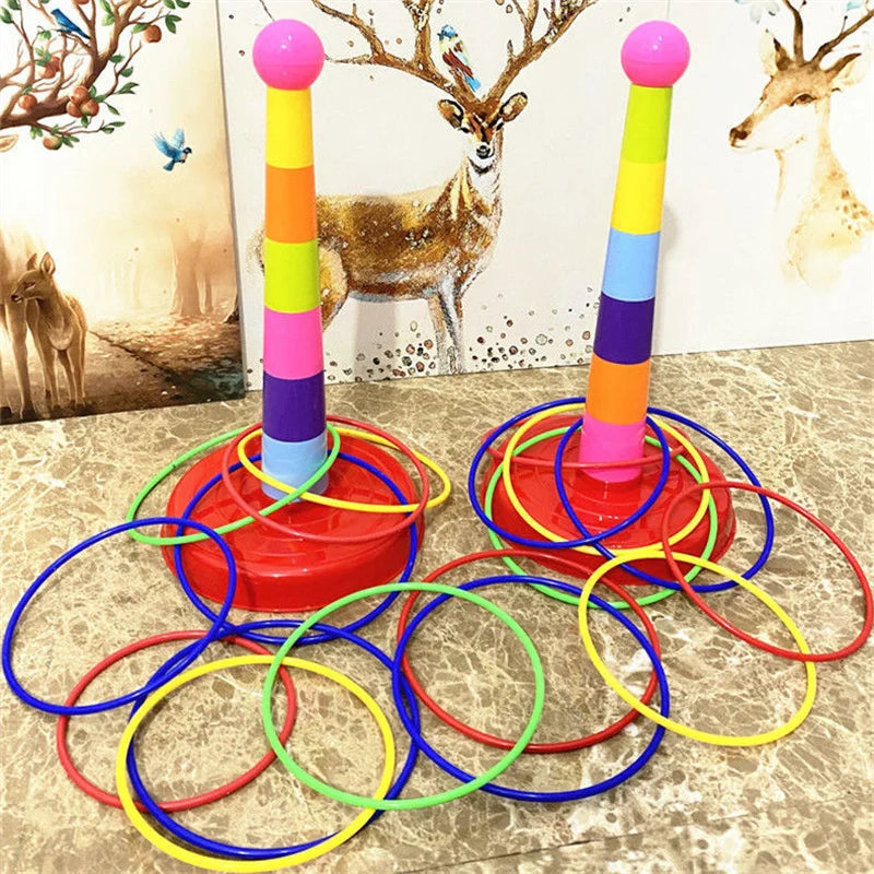 Ringwerp Spel voor Kinderen – Stapeltoren & Ring Toss | Binnen & Buiten