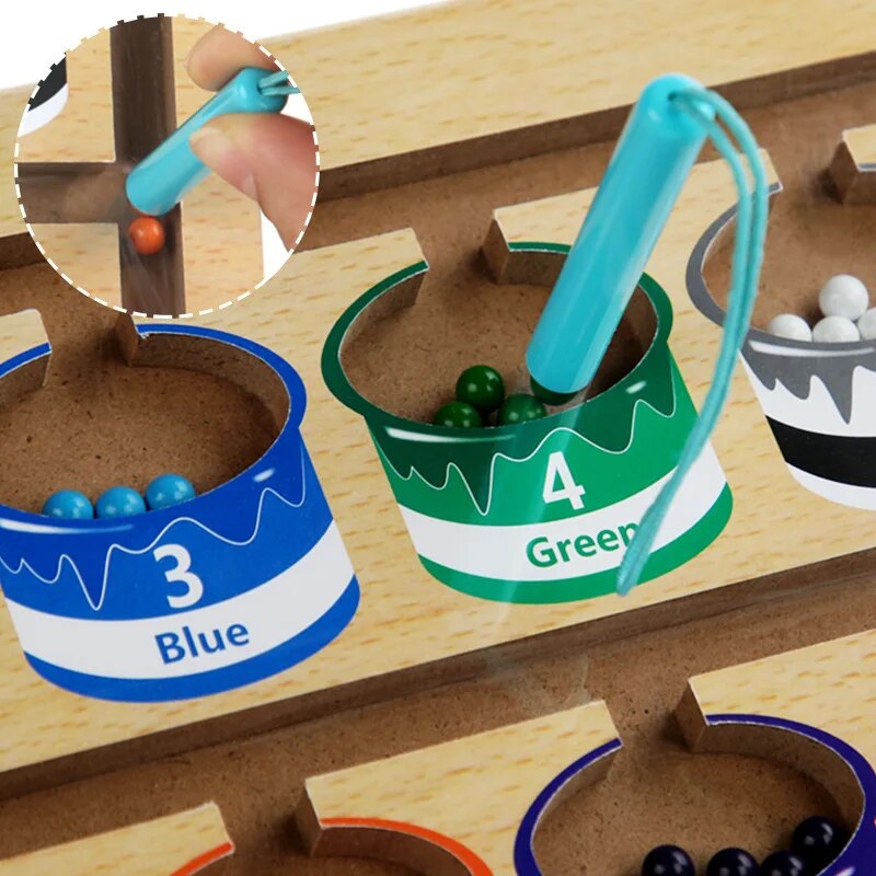 MindPath Magnetisch Leerbord – Montessori Speelgoed voor Kleuters | Leren, Kleuren & Motoriek Ontwikkelen
