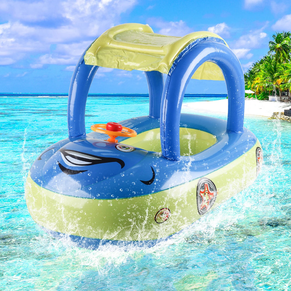 Baby Zwemband met Luifel – Auto Float voor Peuters | Veilig & Speels