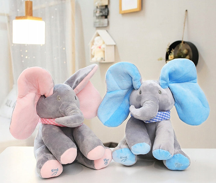 Interactieve Knuffel Olifant voor Baby’s – Peekaboo Speelgoed (6+ maanden)