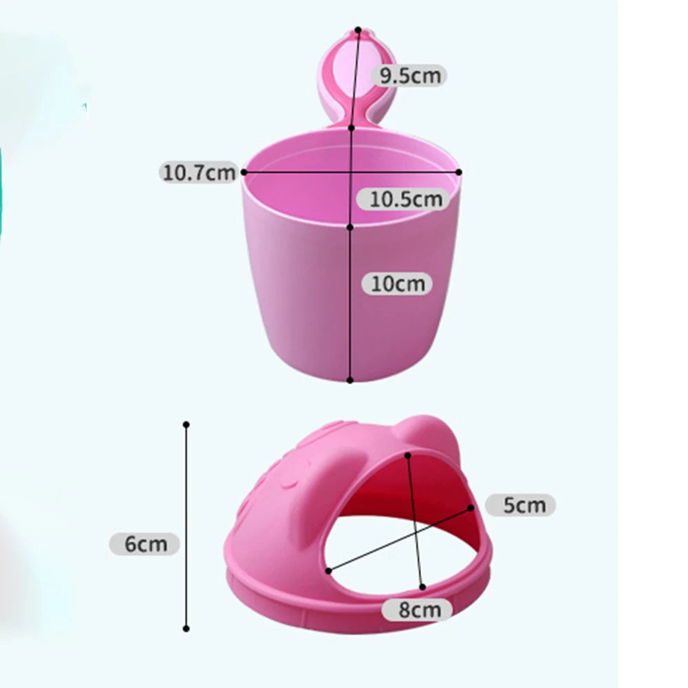 Cartoon Baby Shampoo Spoelbeker – Comfortabel Haarwassen zonder Tranen
