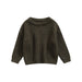 Gebreide Trui - Amba Unisex, Wit/Zwart/Blauw/Roze/Groen/Grijs/Bruin, Katoen, Maat 0-6 jaar-More For Mini