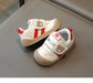 Sneaker met Klittenband - Beer Unisex, Khaki/Zwart/Rood, Maat 16-25-More For Mini