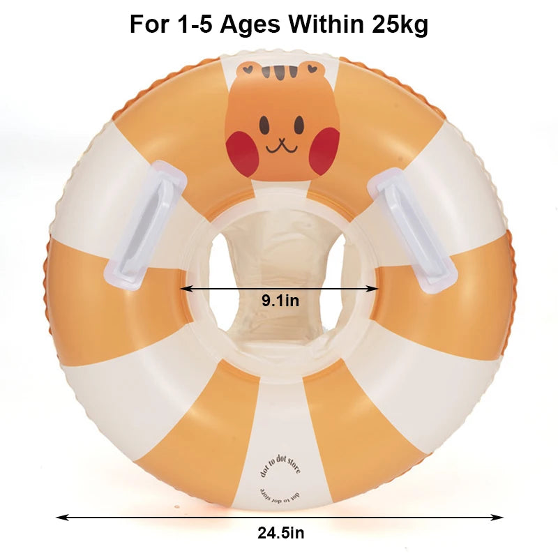 Baby Zwemring met Zonnedak – Opblaasbare Float | Tot 25kg