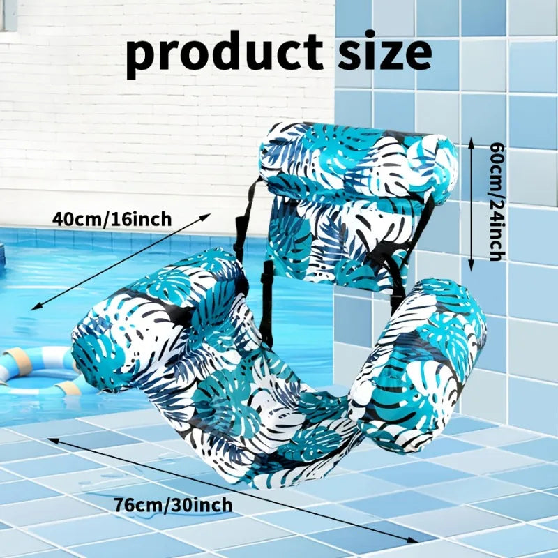 Opblaasbare Drijvende Zwemstoel – Pool Lounge Chair voor Zwembad & Strand