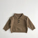 Polo – Moga Unisex, Beige/Bruin, Katoen, Wol, Maat 1-7 Jaar-More For Mini